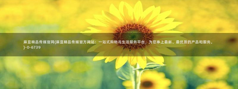 麻豆视频指南文案：麻豆精品传媒官网(麻豆精品传媒官方网站：一站式购物与生